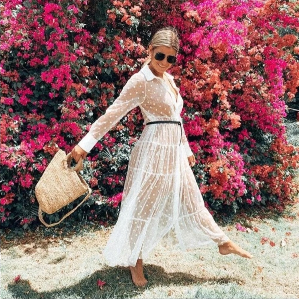 Zara tulle dot dress